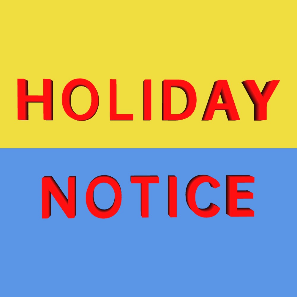 Labour Day Holiday Notice