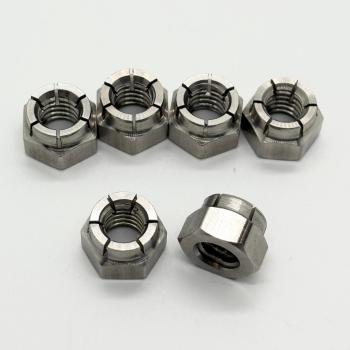 Precision Stamping Forming – 5/16-18 Slotted Flex Lock Nut Stamping Technology Delivers Superior Locking Performance